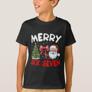 Camiseta 67 Meme Alegre Seis Sete Papai Noel Coquete Engraç