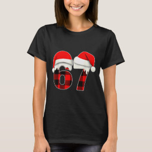 Camiseta 67 Meme Brainrot Piada Natal Plaid Xmas Pijama