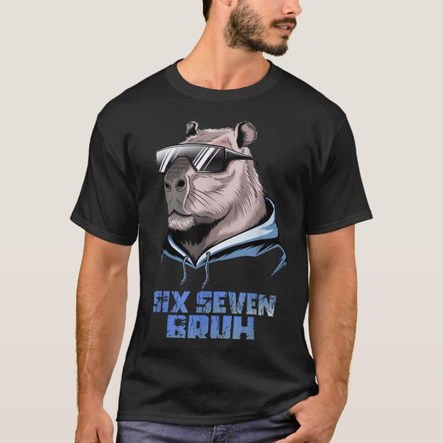 Camiseta 67 Meme Capybara Funny Six Seven Bruh Capybara For (Frente)