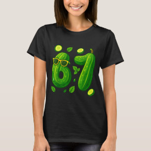 Camiseta 67 Meme Ckle Engraçado Six Seven Cuber 6 7 Geração