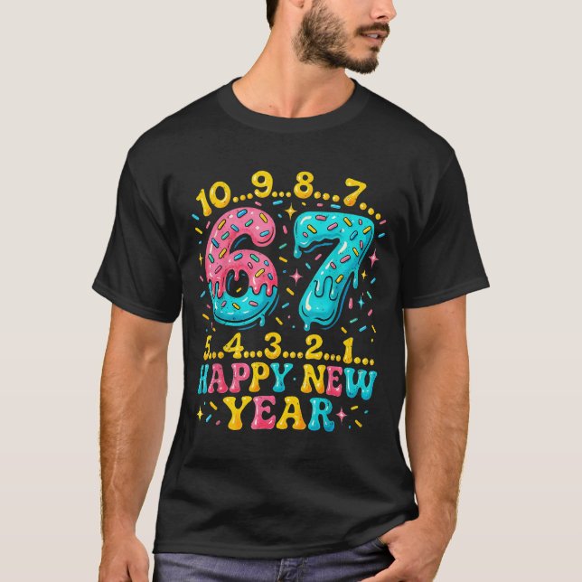 Camiseta 67 Meme Countdown Happy New Year Funny Drip Number (Frente)