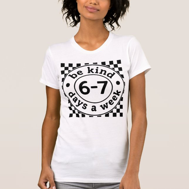 Camiseta 67 Meme, dabbing, 6 7 Números, Seis Sete Bruh, 6º (Frente)