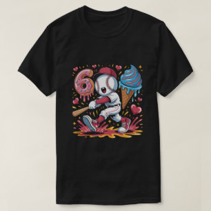 Camiseta 67 Meme de Beisebol Arte Doce Gotejante Donut e So