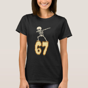 Camiseta 67 Meme de Halloween 6 7 Números Seis Sete Criança