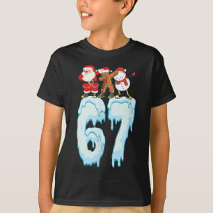 Camiseta 67 Meme de Natal 6 7 Números Seis Sete Divertido C