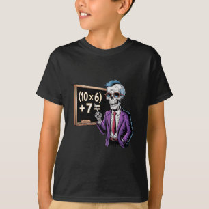 Camiseta 67 Meme de Professor de Matemática Brainrot Seis S