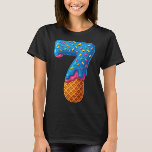Camiseta 67 Meme de Sorvete Drip Engraçado Six Seven Geraçã
