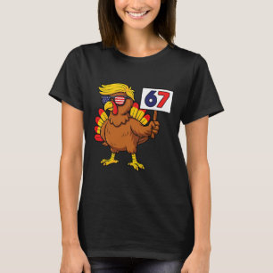 Camiseta 67 Meme Dia de Ação de Graças do Peru Six Seven En