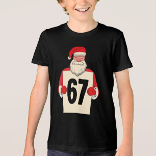 Camiseta 67 Meme Divertido Seis Sete Natal para Homens Mulh