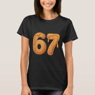 Camiseta 67 Meme do Panqueca Engraçado Gíria Seis Sete