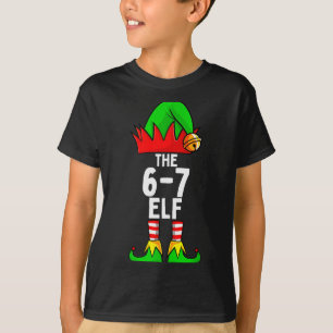 Camiseta 67 Meme Elfo Natal Família Correspondente 6-7 Brai