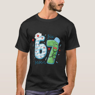 Camiseta 67 Meme Enfermeira Escolar Divertida Six Seven Mem