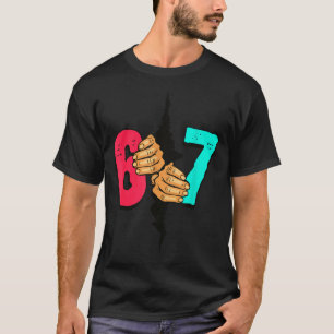 Camiseta 67 Meme Engraçado Seis Sete Geração Alpha Gíria Na