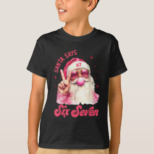 Camiseta 67 Meme Engraçado Seis Sete Natal 6-7 Meme Papai N