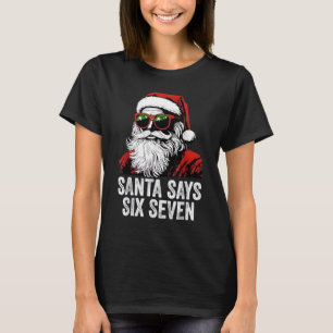 Camiseta 67 Meme Engraçado Seis Sete Natal 6-7 Meme Papai N