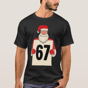 Camiseta 67 Meme Engraçado Seis Sete Natal para Homens Mulh