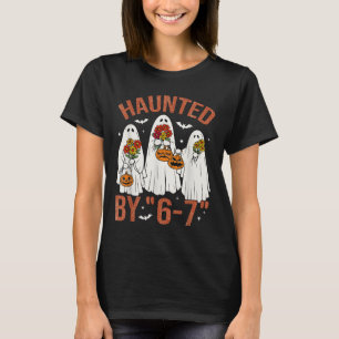 Camiseta 67 Meme Fofo Boo Fantasia de Halloween Assombrada