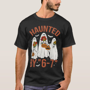 Camiseta 67 Meme Fofo Boo Fantasia de Halloween Assustador