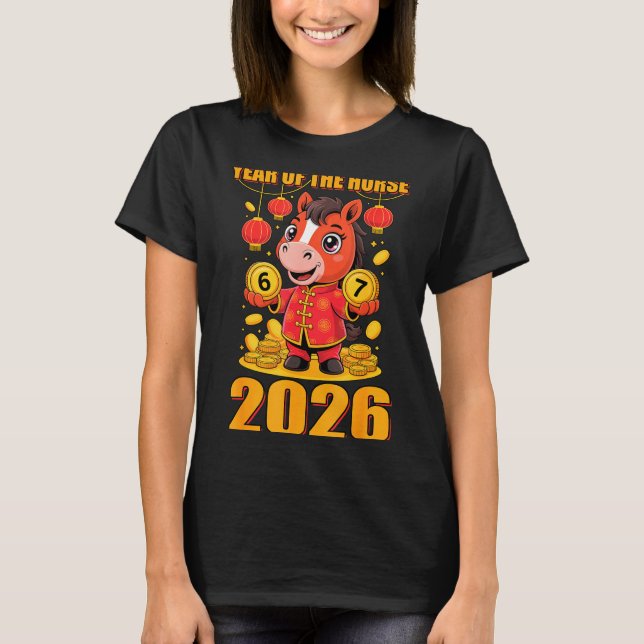 Camiseta 67 Meme Funny Chinese New Year 2026 Year Of The Ho (Frente)
