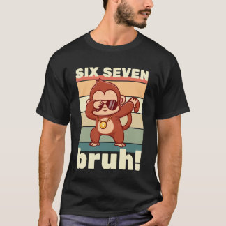 Camiseta 67 Meme Funny Six Seven Bruh Kids Boys Girls Dabbi