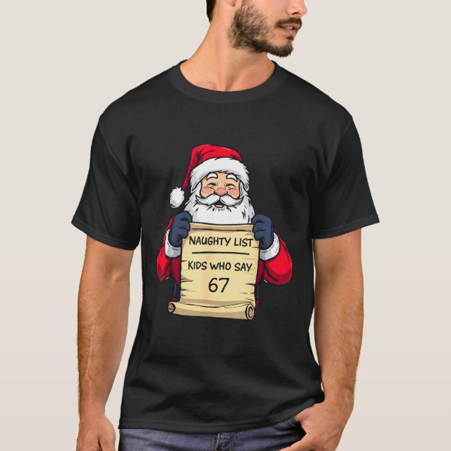 Camiseta 67 Meme Funny Six Seven Christmas For Men Women Ki (Frente)