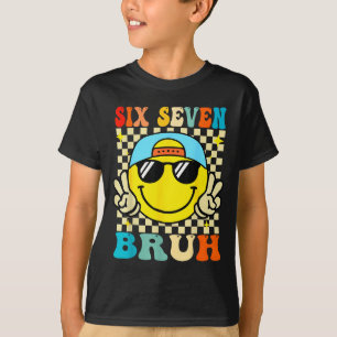 Camiseta 67 Meme Geração Alfa Gíria 6 7 Seis Sete Bruh Engr