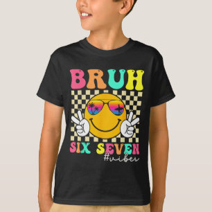 Camiseta 67 Meme Geração Alfa Gíria 6 7 Seis Sete Cara Engr