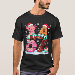 Camiseta 67 Meme Kawaii Axolote Capivara Natal Sorvete