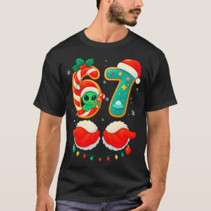 Camiseta 67 Meme Natal Divertido Alien Papai Noel Seis Sete