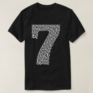 Camiseta 67 Meme Número Sete Feito de Seis