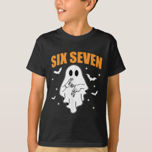 Camiseta 67 Meme Piada Fantasma Halloween Assombrado 6 7 Se