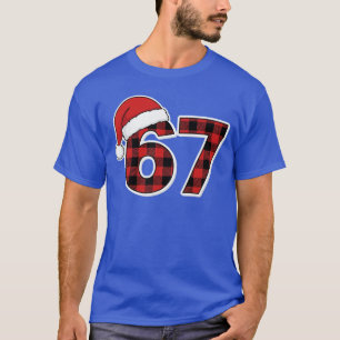 Camiseta 67 Meme Piadas Natal Vermelho Xadrez Natal Pijamas