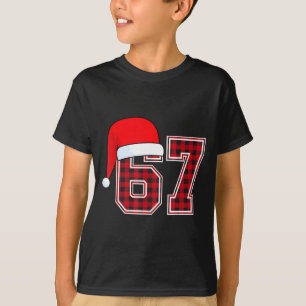 Camiseta 67 Meme Piadas Natal Vermelho Xadrez Natal Pijamas
