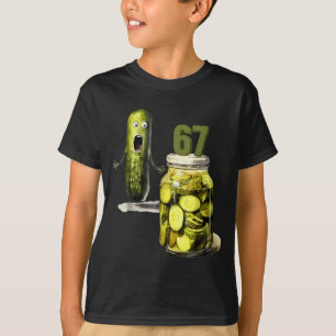 Camiseta 67 Meme Picles Surpresa Um Pote De Picles Fatiados