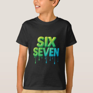 Camiseta 67 Meme Seis Sete 6-7 Piada Viral da Internet Engr