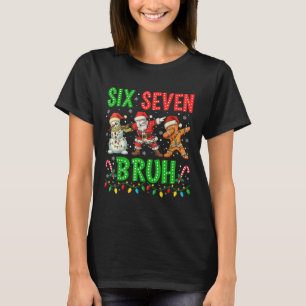 Camiseta 67 Meme Seis Sete Bruh Dabbing Papai Noel 6 7 Nata