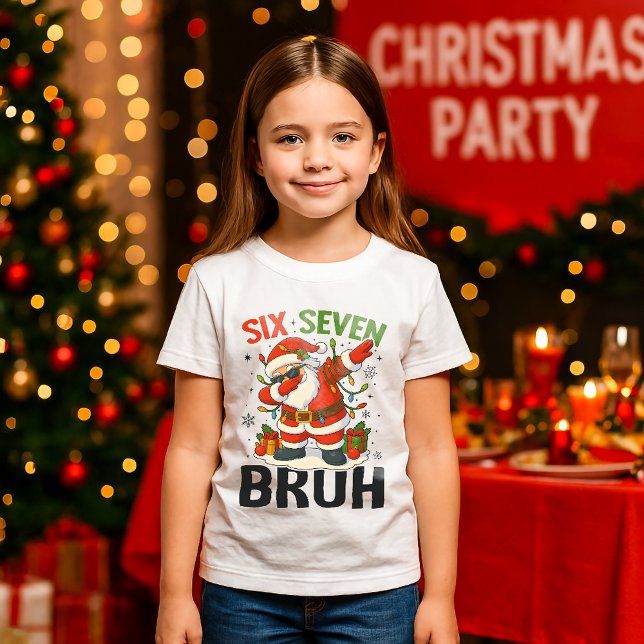 Camiseta 67 Meme Seis Sete Bruh Natal Divertido 6 7 (Criador carregado)