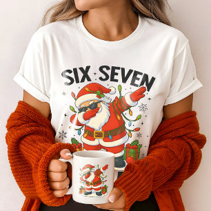 Camiseta 67 Meme Seis Sete Bruh Natal Divertido 6 7