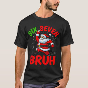 Camiseta 67 Meme Seis Sete Bruh Papai Noel Beisebol Engraça