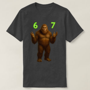 Camiseta 67 Meme Seis Sete Bruh Pé Grande   Personalizado 6