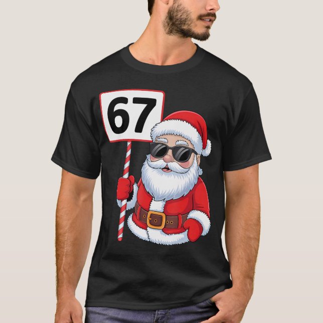 Camiseta 67 Meme Seis Sete Natal (Frente)