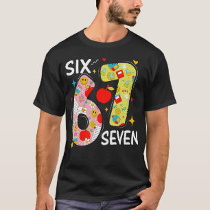 Camiseta 67 Meme Seis Sete Número 6-7 6 7 Engraçado 67 Dias