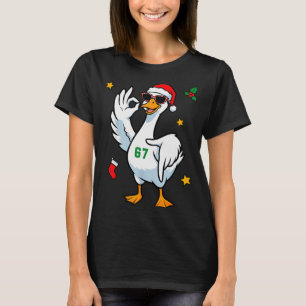 Camiseta 67 Meme Silly Goose 6 7 Divertido Seis Sete Natal 