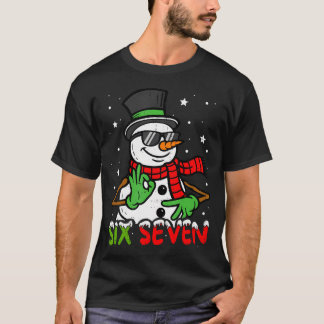 Camiseta 67 Meme Six Seven Boneco de Neve Natal Divertido G