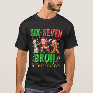 Camiseta 67 Meme Six Seven Bruh Dabbing Papai Noel 6 7 Nata