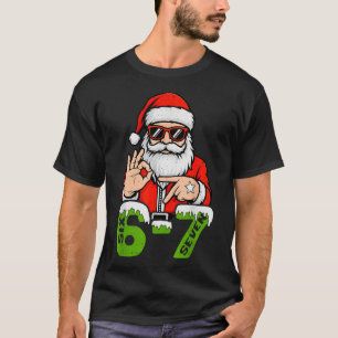Camiseta 67 Meme Six Seven Papai Noel Natal Divertido Gen Z