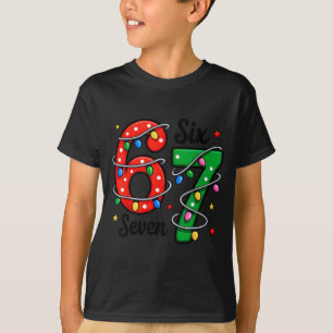 Camiseta 67 Meme Six Seven Roupas de Natal Engraçadas para 