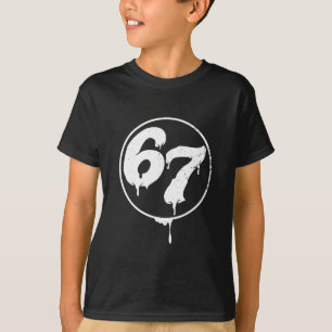 Camiseta 67 Meme Six Seven Urna Estilo Grafite
