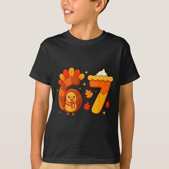 Camiseta 67 Meme Thanksgiving Turkey Day Funny Holiday Six  (Frente)