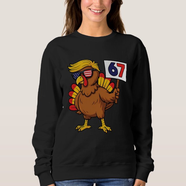 Camiseta 67 Meme Thanksgiving Turkey Day Six Seven Funny Tr (Frente)